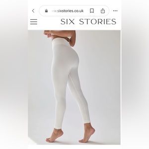 Six stories seamless contour rob leggings- milk white